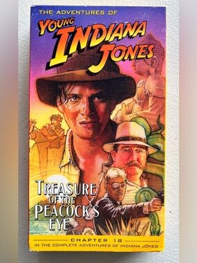 Young Indiana Jones: Treasure of the Peacock's Eye VHS Tested/Working
